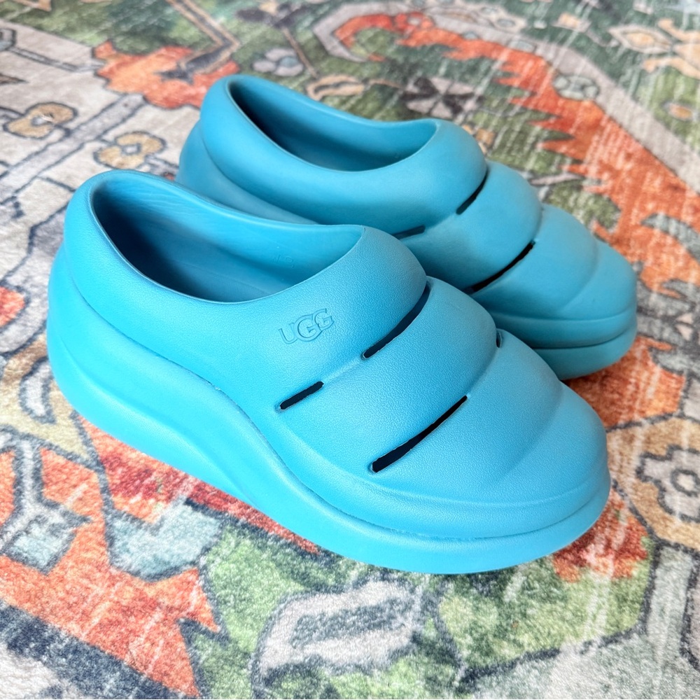 UGG Sport Yeah Platform Foam Clog 'Tidal Wave' Slip On womens size 8